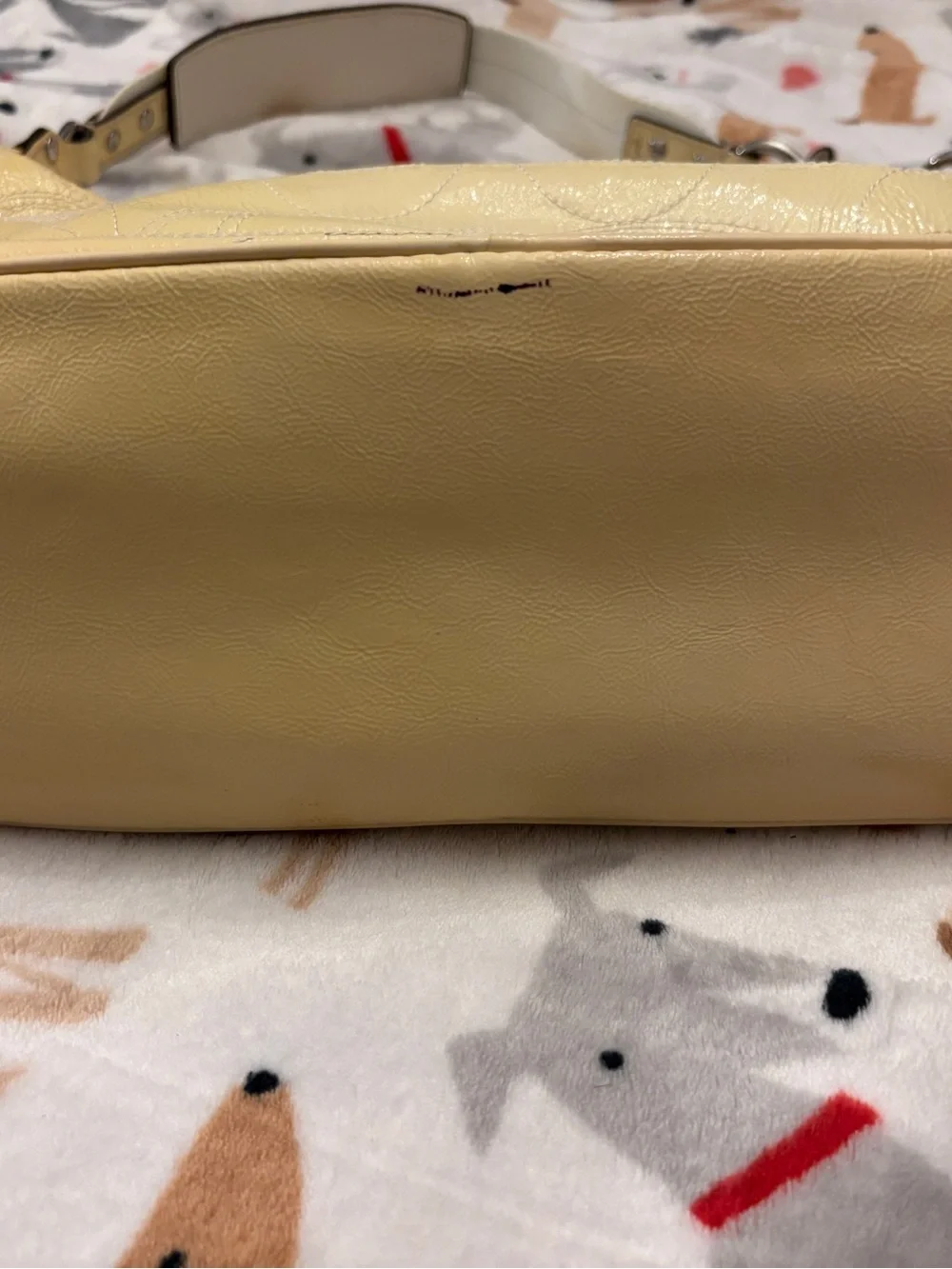 Coach Yellow Leather Shoulder Hobo Bag